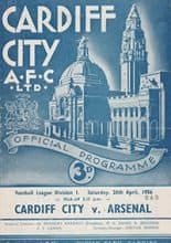 Cardiff City v Arsenal 28-Apr-1956