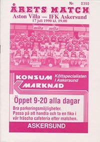 IFK Askersund v Aston Villa 17-Jul-1997