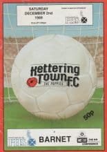 Kettering Town v Barnet 02-Dec-1989