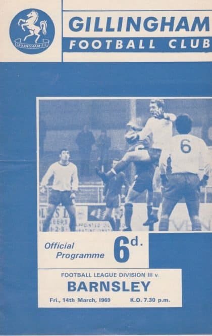 Gillingham v Barnsley 14-Mar-1969