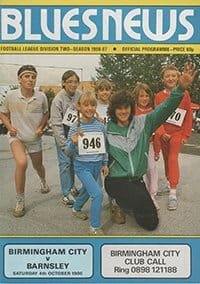 Birmingham City v Barnsley 04-Oct-1986