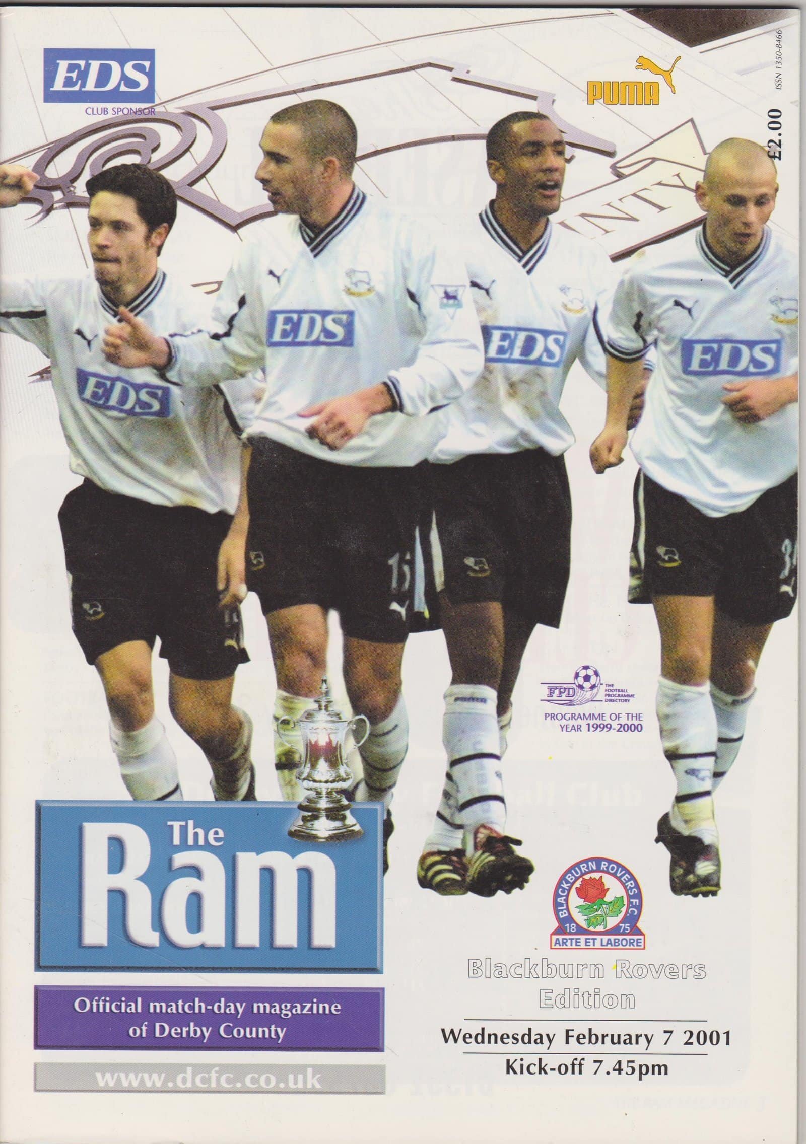 Derby County v Blackburn Rovers  07-Feb-2001