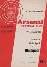 Arsenal v Blackpool 19-Apr-1965
