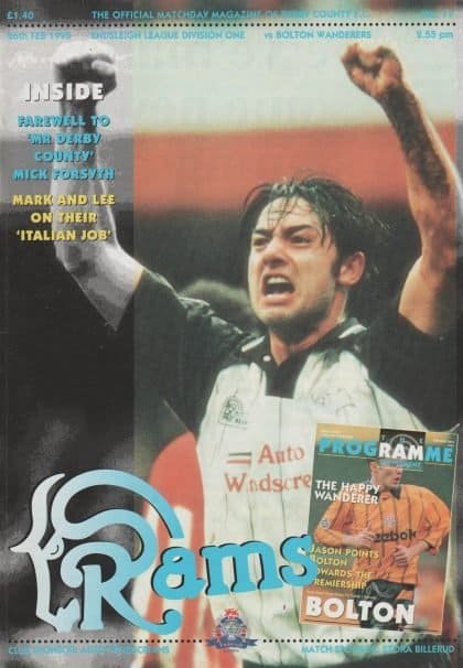 Derby County v Bolton Wanderers  26-Feb-1995