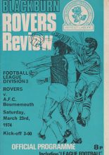 Blackburn Rovers v AFC Bournemouth   23-Mar-1974