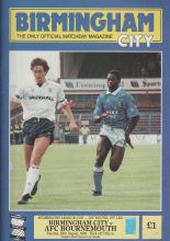 Birmingham City v AFC Bournemouth 28-Aug-1990