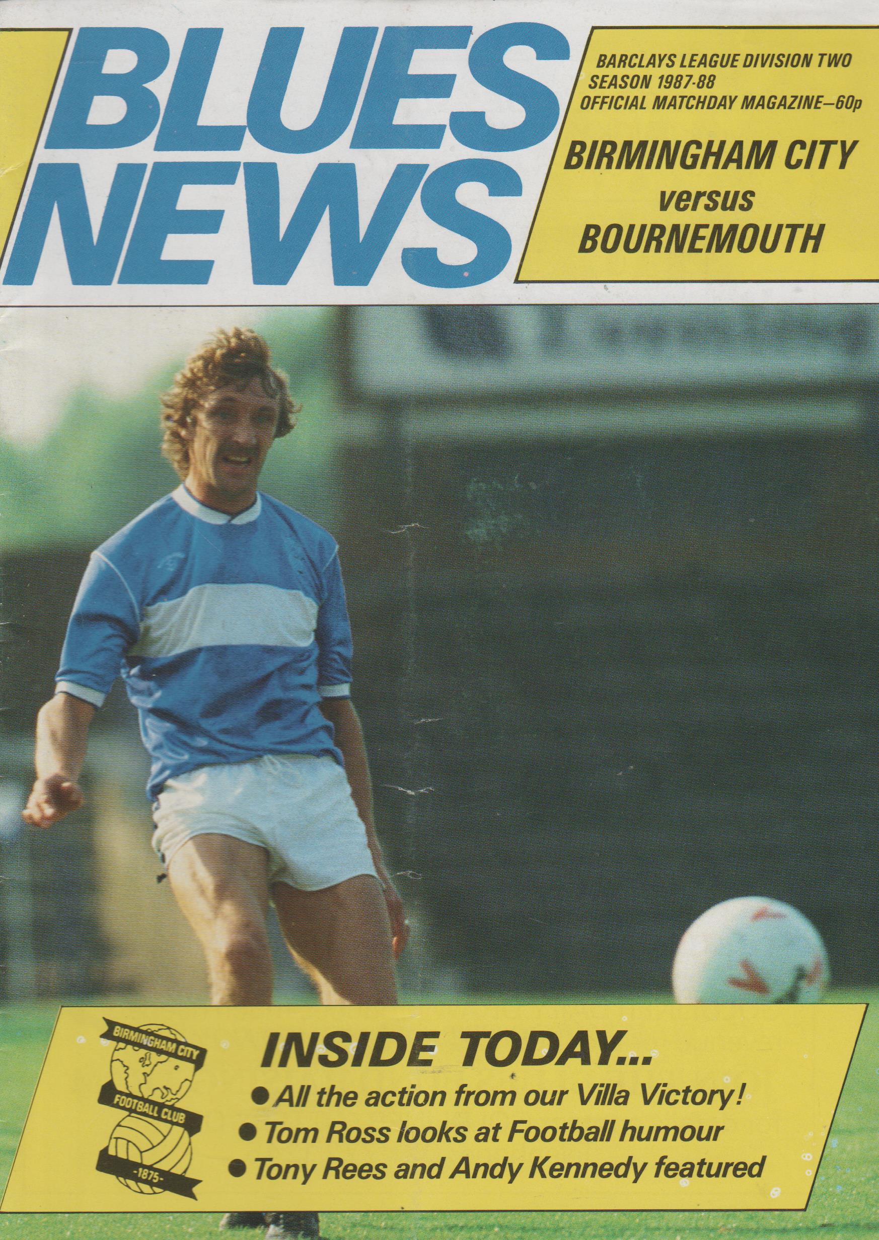 Birmingham City v AFC Bournemouth 29-Aug-1987