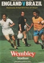 England v Brazil  19-Apr-1978