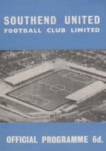 Southend United v Bristol City 14-Sep-1964