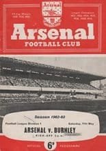 Arsenal v Burnley 11-May-1963