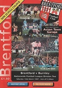 Brentford v Burnley 15-Mar-1997