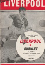 Liverpool v Burnley 17-Apr-1965