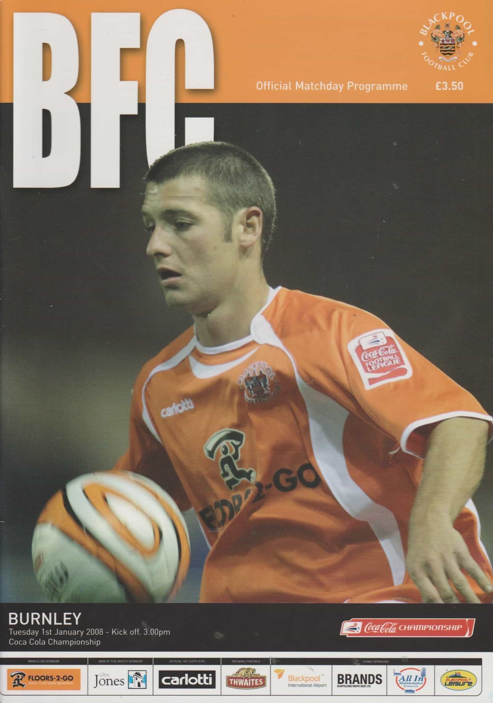 Blackpool v Burnley  01-Jan-2008