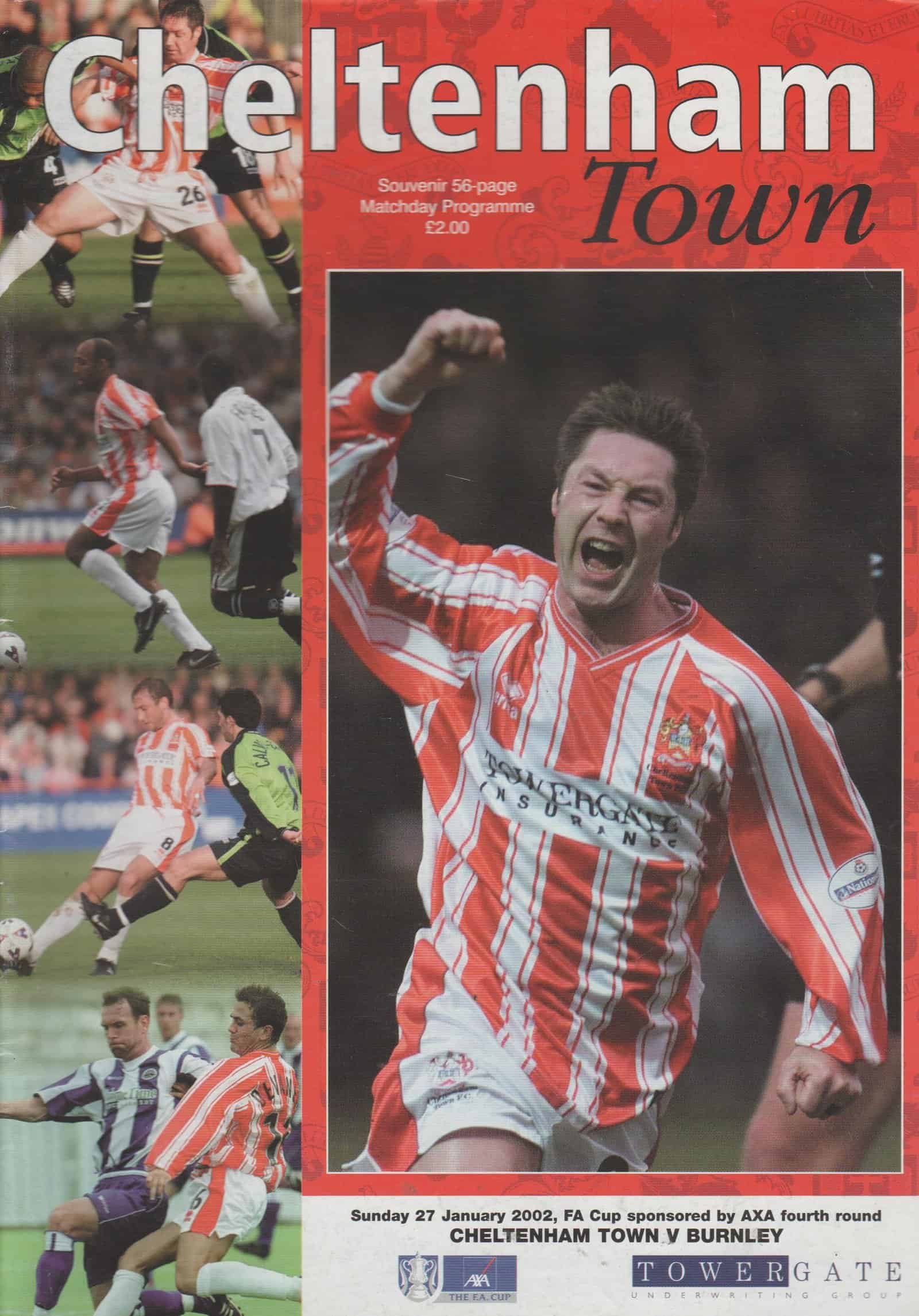 Cheltenham Town v Burnley 27-Jan-2002