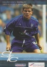 Gillingham v Burnley 30-Oct-2001