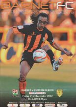 Barnet v Burton Albion 21-Dec-2012
