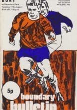 Oldham Athletic v Bury 18-Aug-1971