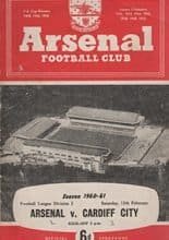 Arsenal v Cardiff City 08-Jan-1955