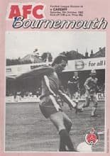 AFC Bournemouth v Cardiff City 09-Oct-1982