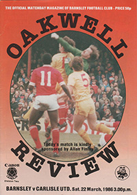 Barnsley v Carlisle United 22-Mar-1986
