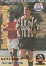 Notts County v Carlisle United 30-Mar-1996