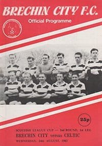 Brechin City v Glasgow Celtic 24-Aug-1983