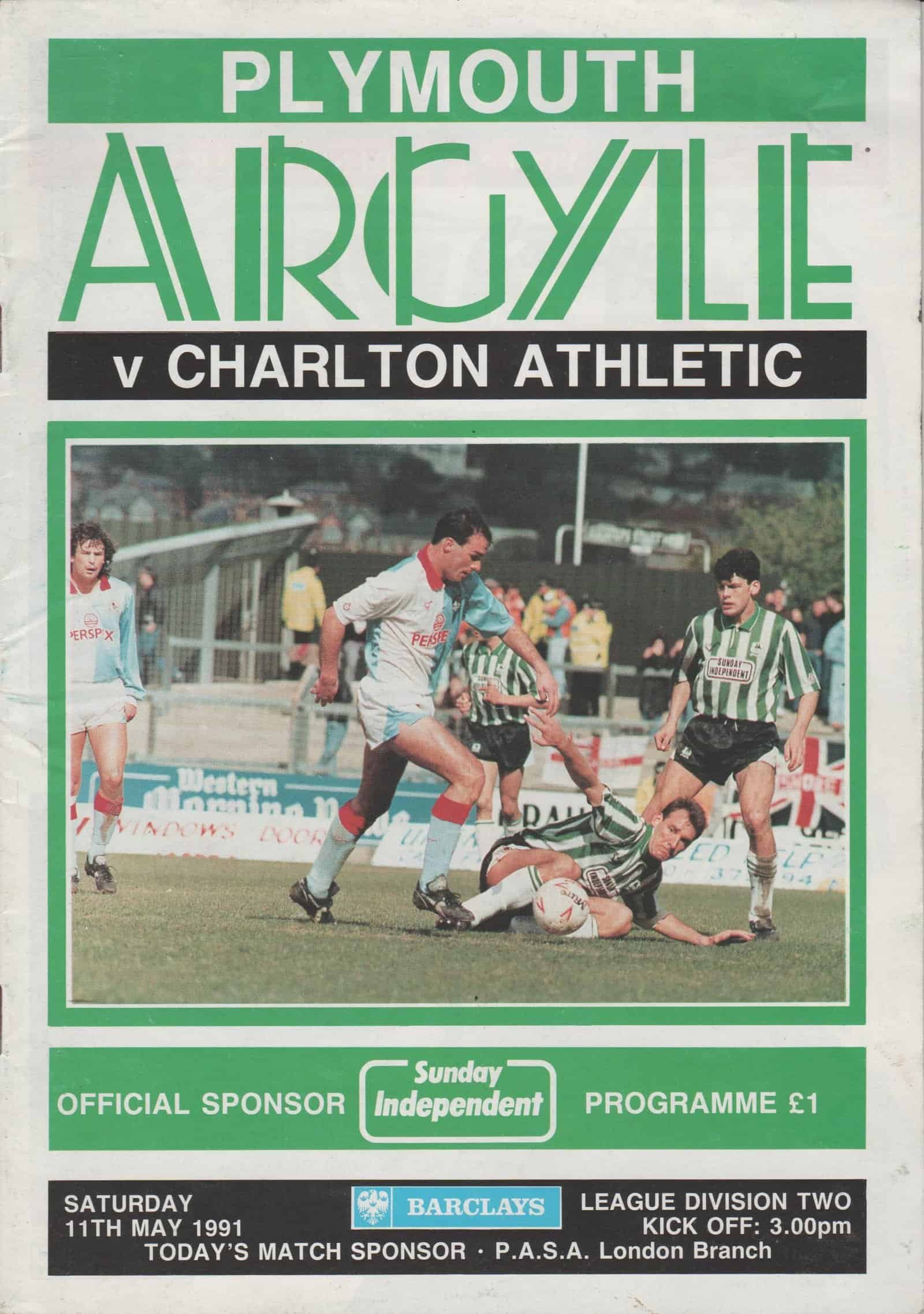 Plymouth Argyle v Charlton Athletic 11-May-1991
