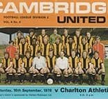 Cambridge United v Charlton Athletic 16-Sep-1978