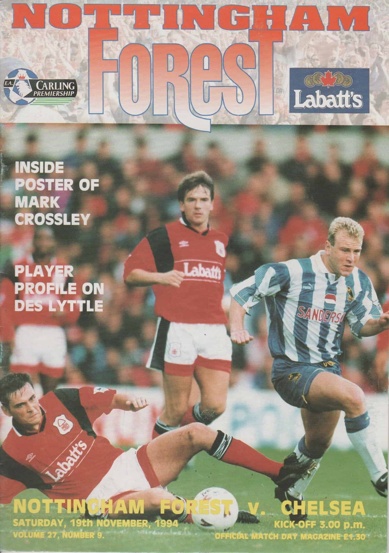 Nottingham Forest v Chelsea 19-Nov-1994