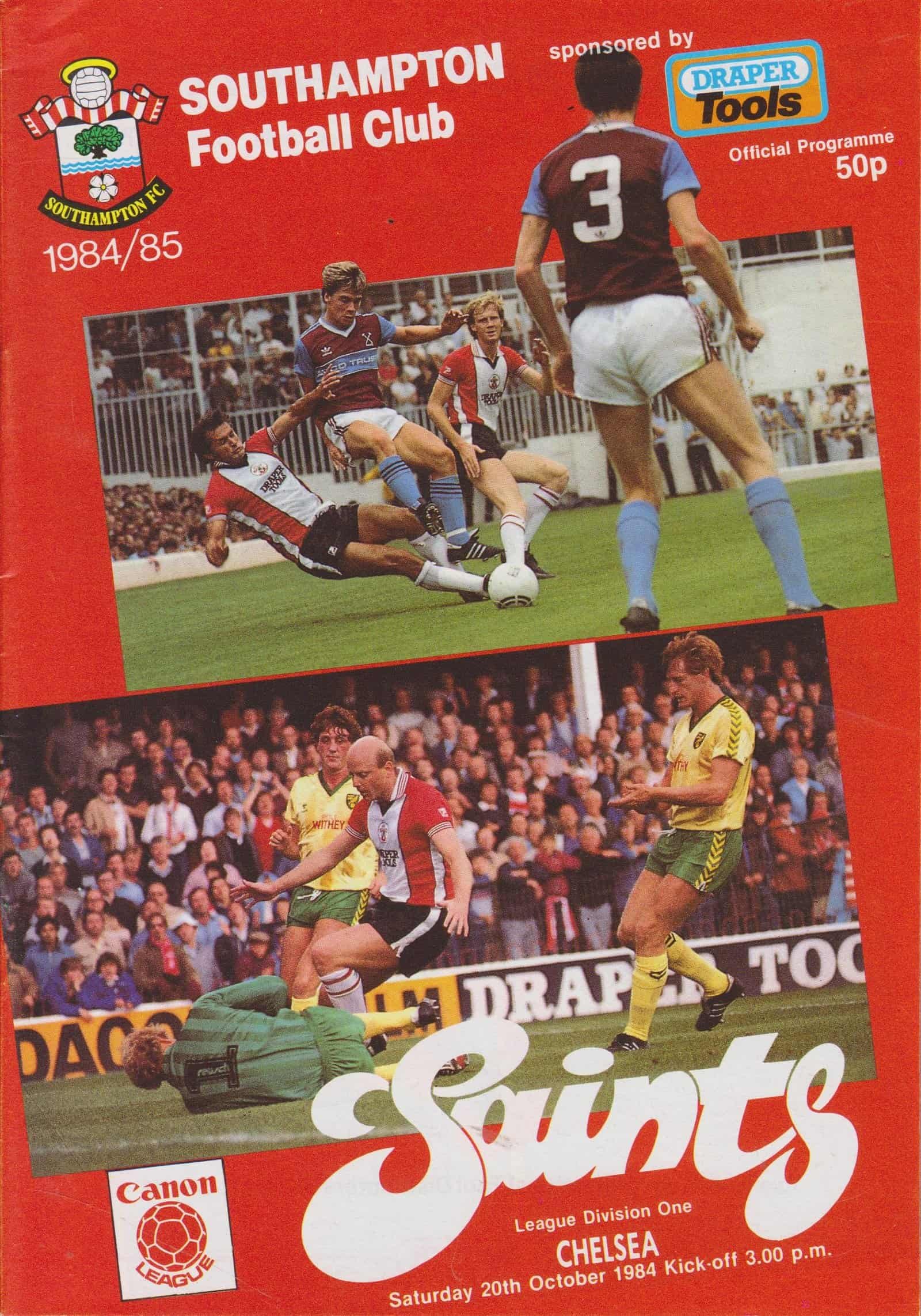 Southampton v Chelsea 20-Oct-1984