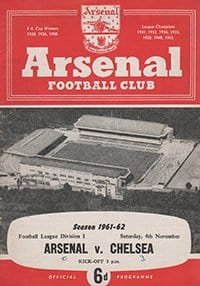 Arsenal v Chelsea 04-Nov-1961