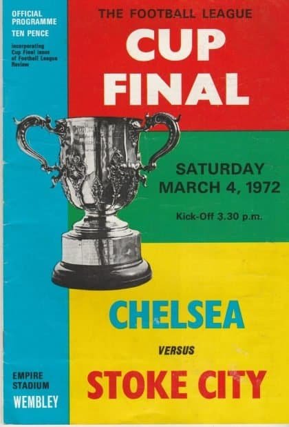 Chelsea v Stoke City  04-Mar-1972