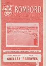 Romford v Chelsea Reserves 18-May-1963