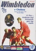 Wimbledon v Chelsea 28-Aug-1999