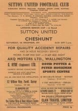 Sutton United v Cheshunt 04-Dec-1971