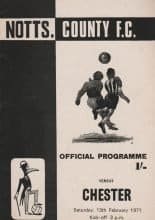 Notts County v Chester 13-Feb-1971