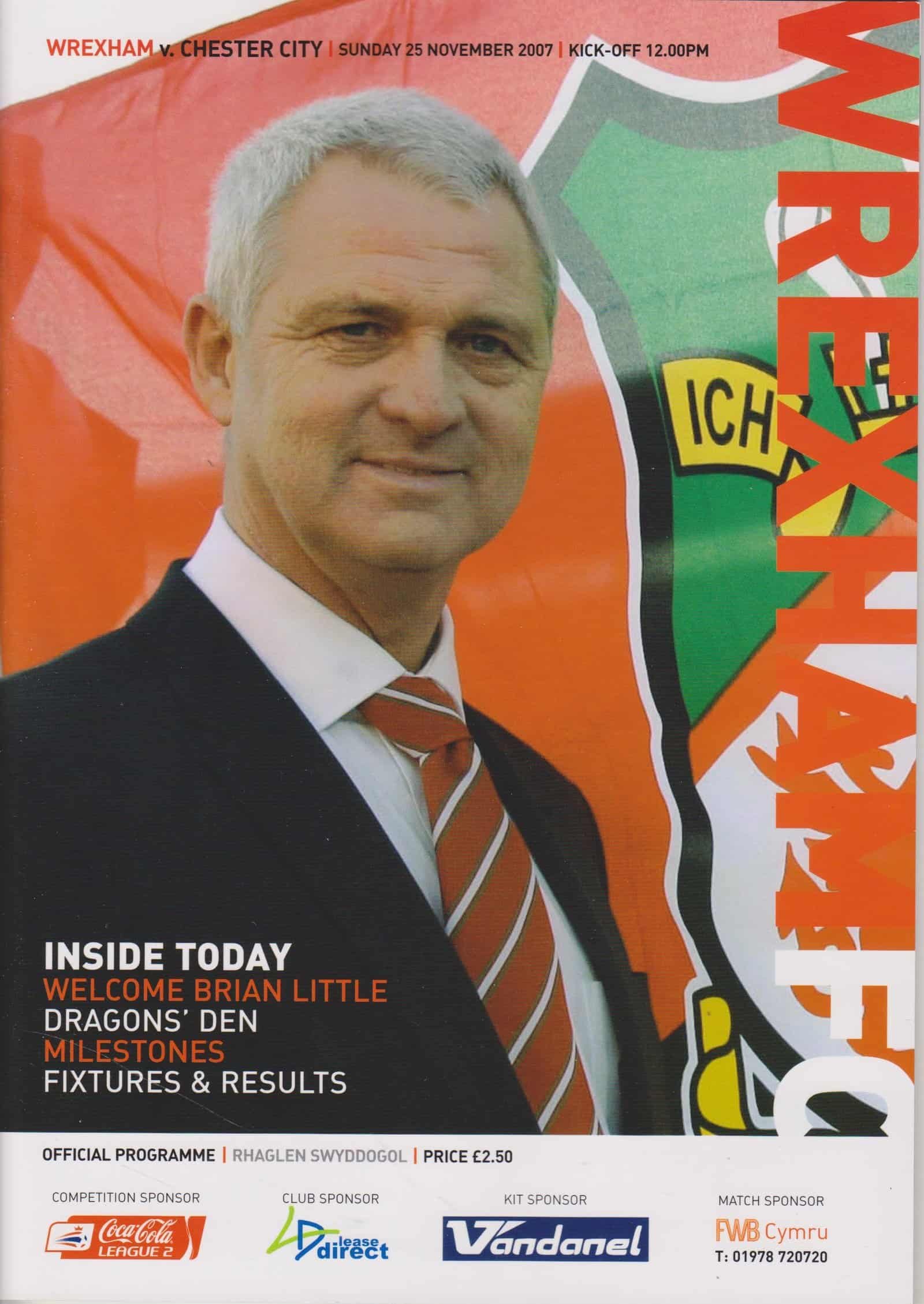 Wrexham v Chester City 25-Nov-2007