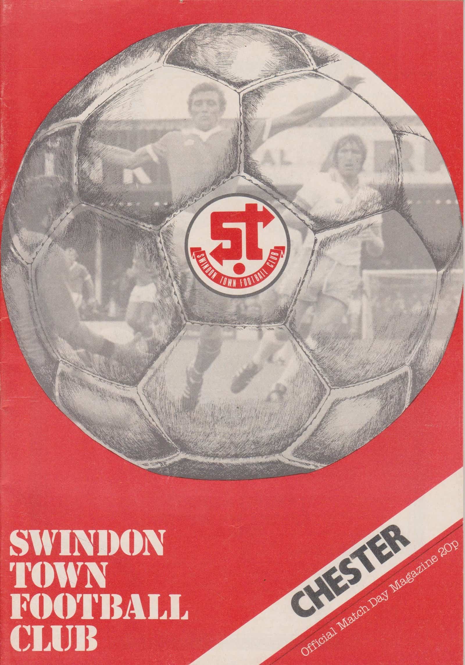 Swindon Town v Chester 28-Aug-1979