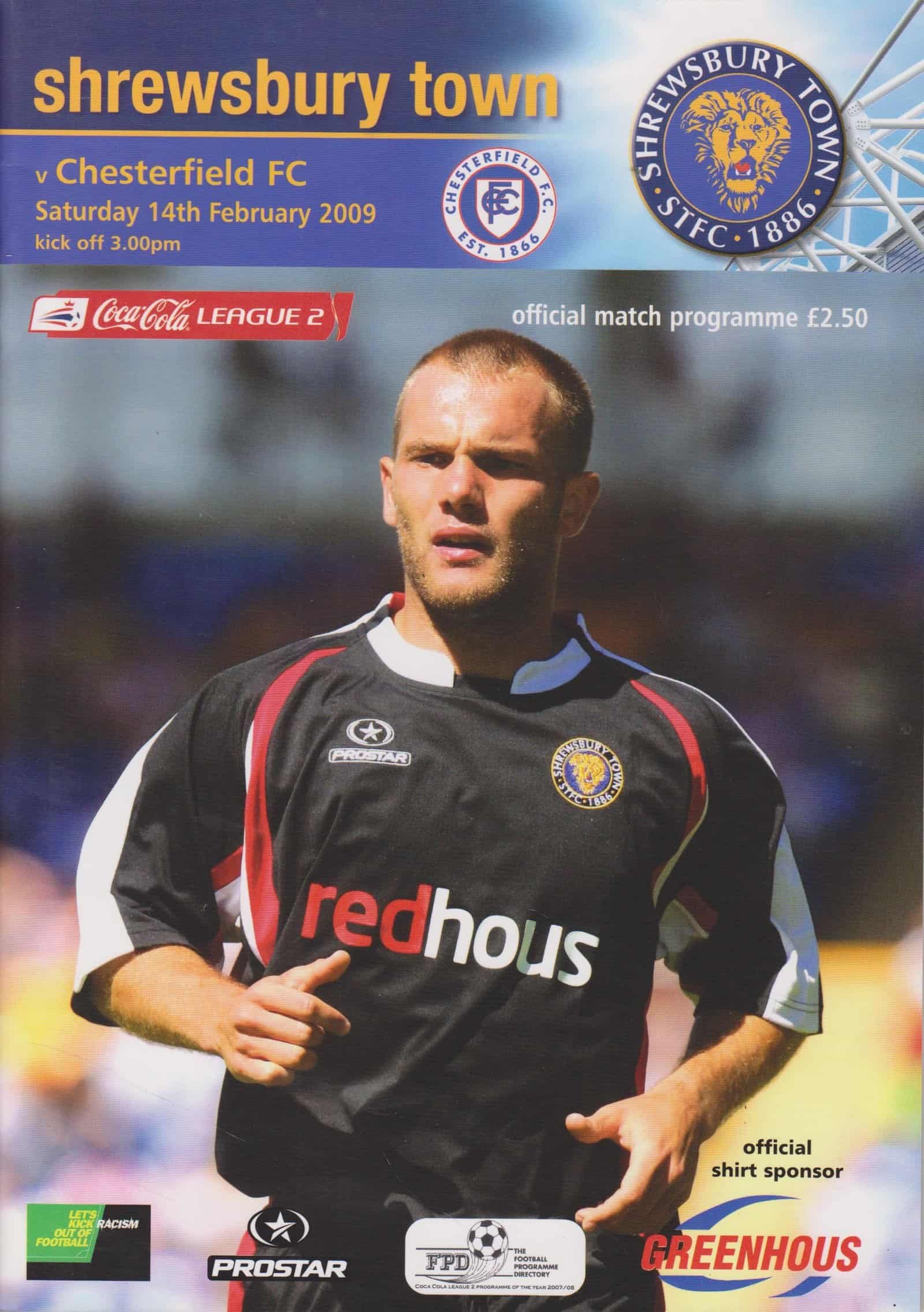 Shrewsbury Town v Chesterfield 14-Feb-2009