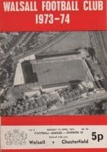 Walsall v Chesterfield 15-Apr-1974