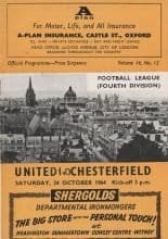 Oxford United v Chesterfield 24-Oct-1964