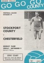 Stockport County v Chesterfield 09-Sep-1966