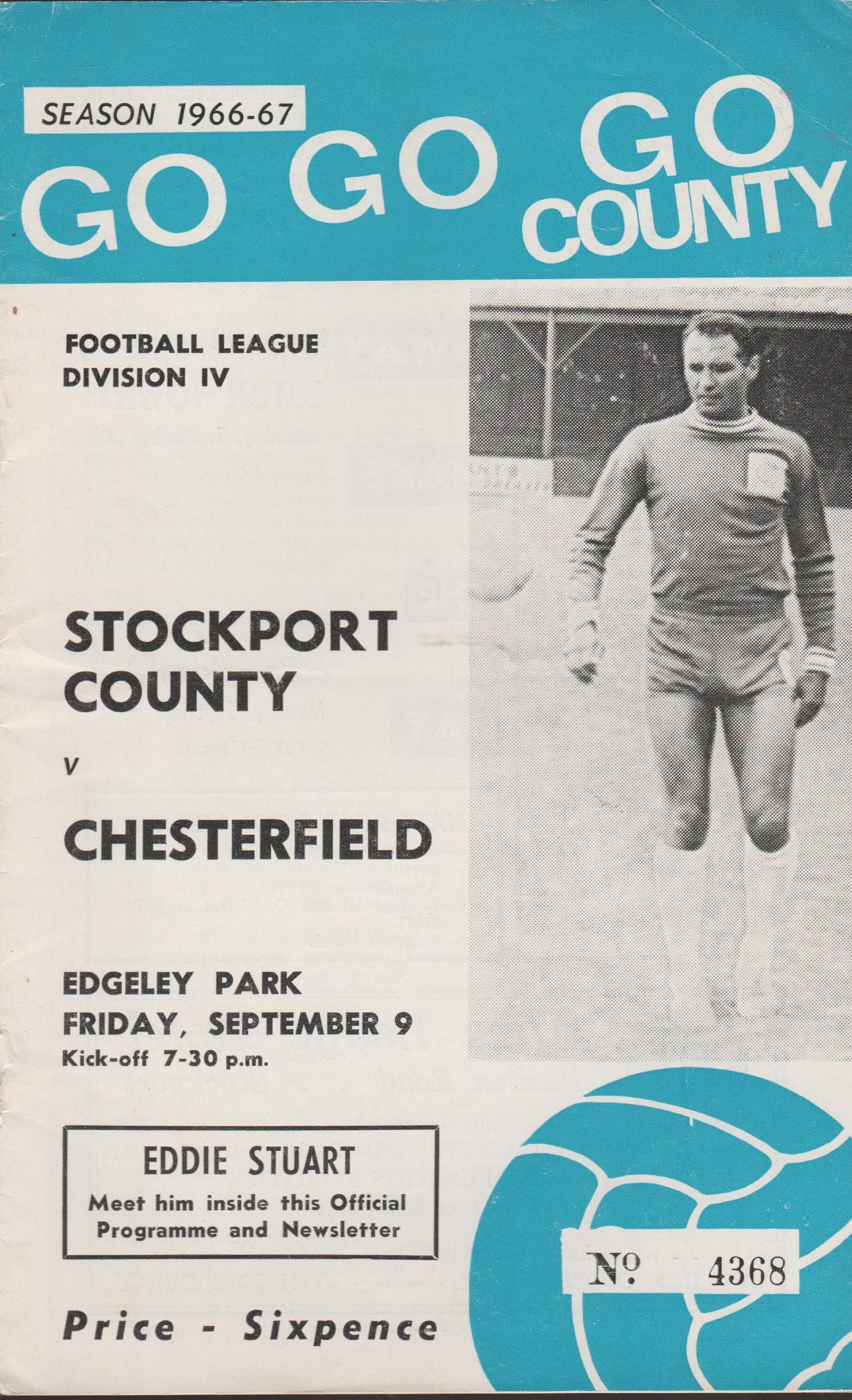 Stockport County v Chesterfield 09Sep1966