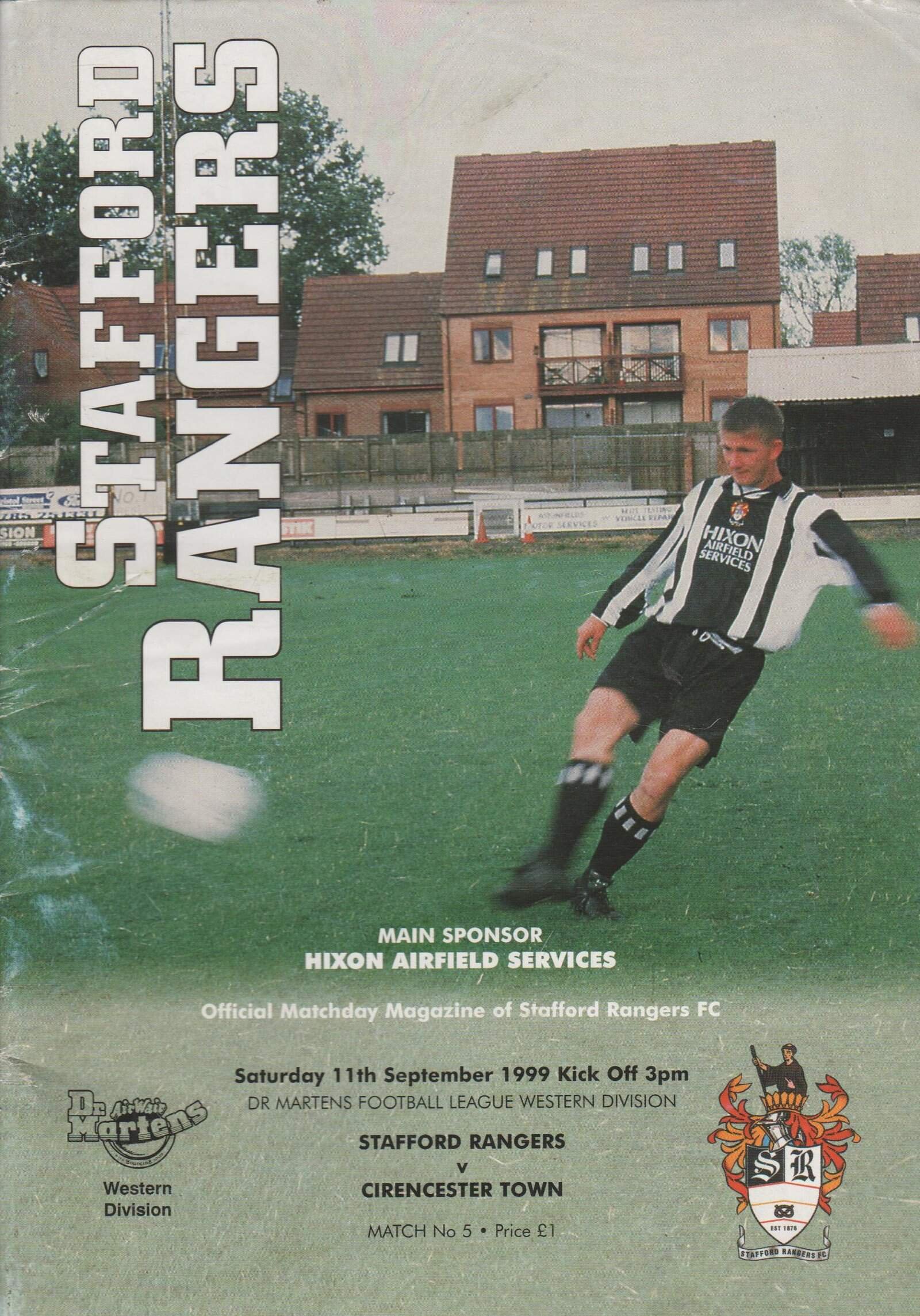 Stafford Rangers v Cirencester Town 11-Sep-1999
