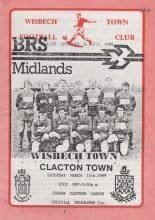 Wisbech Town v Clacton Town 11-Mar-1989