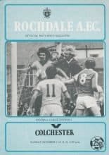 Rochdale v Colchester United 11-Oct-1981