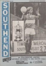 Southend United v Colchester United 17-Nov-1984