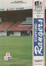 Stafford Rangers v Colchester United 01-Dec-1990