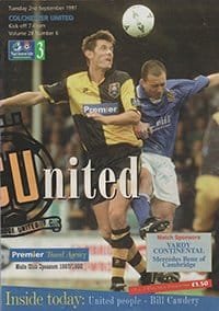 Cambridge United v Colchester United 02-Sep-1997