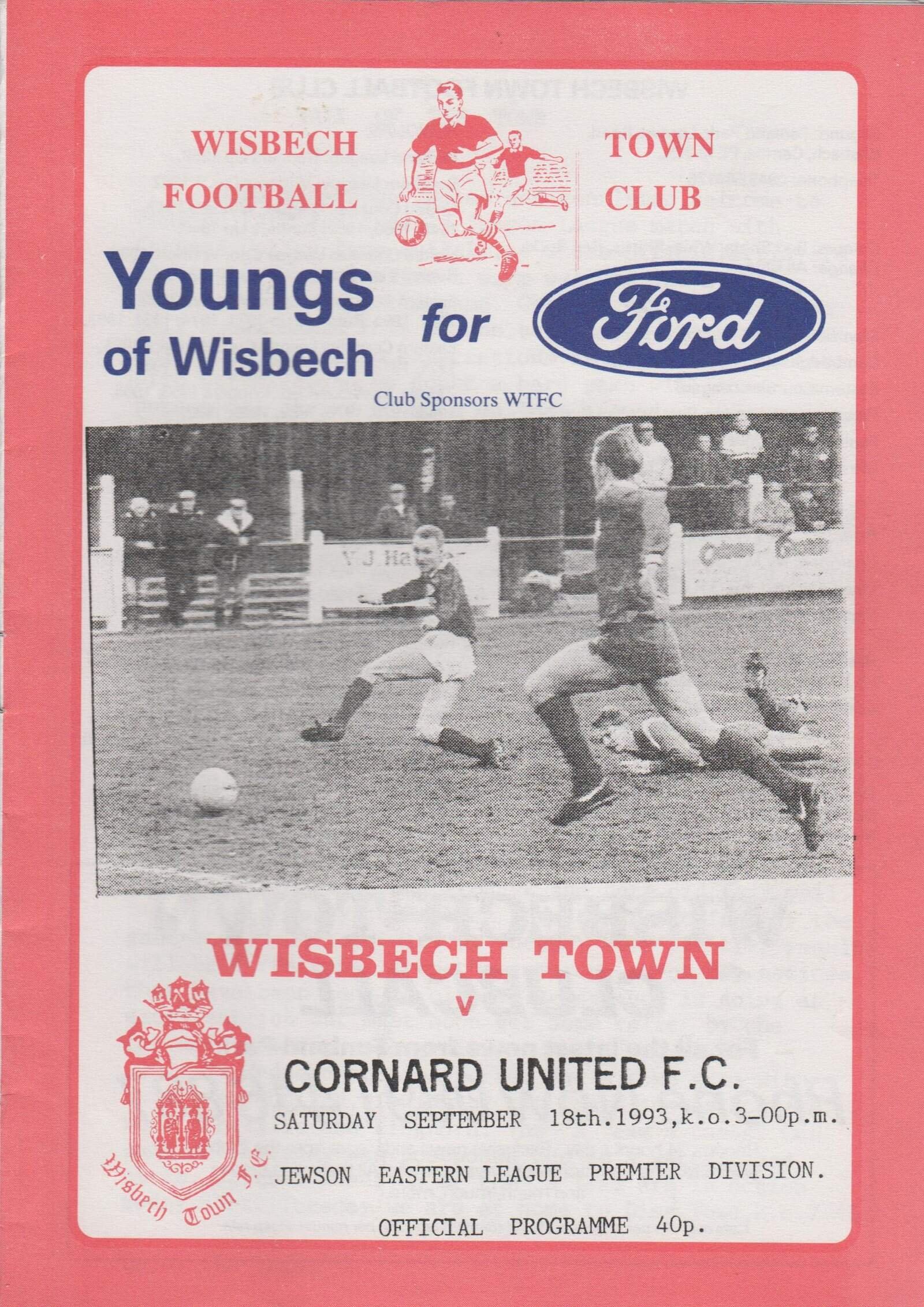 Wisbech Town v Cornard United 18-Sep-1993